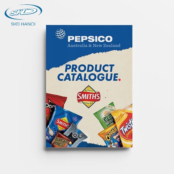 Thương hiệu PepsiCo lấy màu xanh chủ đạo cho catalogue