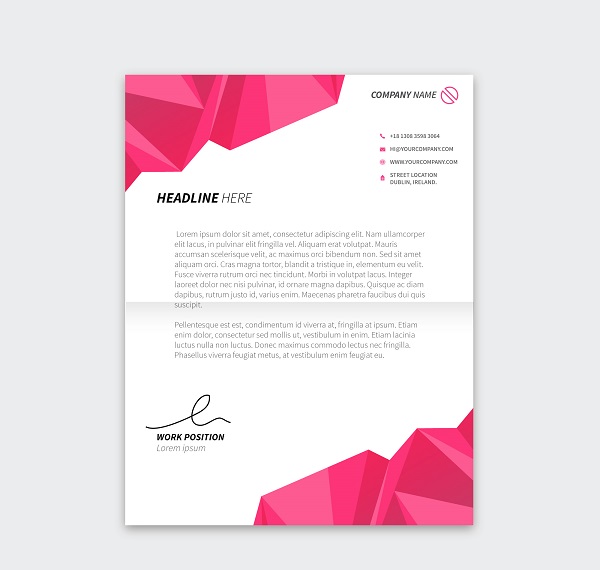 Màu sắc thiết kế letterhead cần phù hợp với tính cách và đặc điểm của thương hiệu