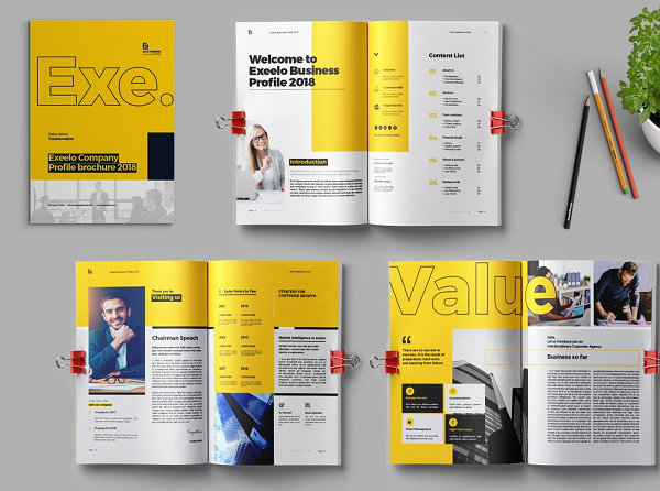 Profile, catalogue và brochure đều dùng để quảng bá sản phẩm, dịch vụ