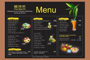 In menu trà sữa giá rẻ lấy nhanh tại Hà Nội