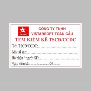 In nhanh SHD cung cấp tem kiểm kê tài sản chất lượng cao