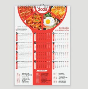 In nhanh SHD cung cấp lịch treo tường 1 tờ cao cấp