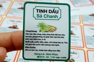 In tem nhan tinh dầu giá rẻ, in lấy nhanh theo yêu cầu tại Hà Nội