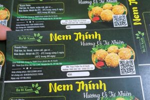 In tem nhãn nem chua giá rẻ, mẫu đẹp tại In Nhanh SHD