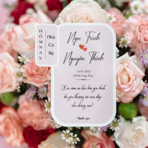 in nhanh SHD in thiệp cảm ơn đám cưới cao cấp