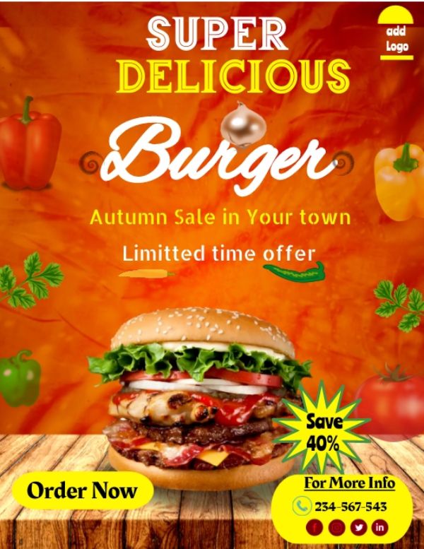 in nhanh SHD in tờ rơi hamburger theo yêu cầu
