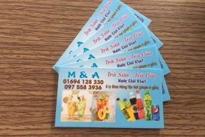 In card visit trà sữa giá rẻ, thiết kế theo yêu cầu tại Hà Nội