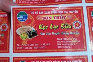 In tem nhãn kẹo lạc giá rẻ, lấy nhanh tại In Nhanh SHD