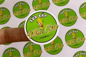 In tem nhãn sữa bắp giá rẻ, lấy nhanh tại In Nhanh SHD