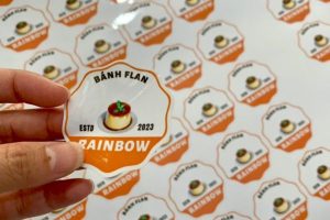 In tem nhãn flan giá rẻ, lấy nhanh tại In Nhanh SHD