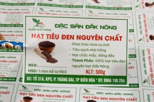 In tem nhãn hạt tiêu giá rẻ, lấy nhanh tại In Nhanh SHD