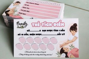 In thẻ tích điểm spa giá rẻ, mẫu đẹp tại In Nhanh SHD