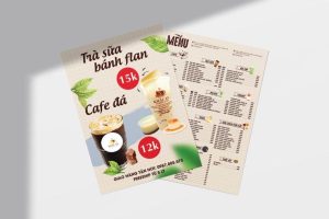 In tờ rơi menu giá rẻ, thiết kế chuyên nghiệp tại Hà Nội