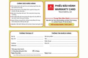 In phiếu bảo hành đồng hồ giá rẻ, chất lượng tại Hà Nội