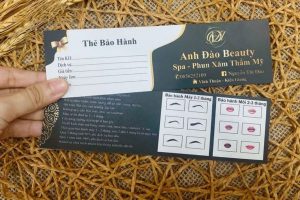 In phiếu bảo hành spa đẹp, theo yêu cầu