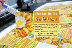 In tem nhãn bánh tôm giá rẻ, lấy nhanh tại Hà Nội