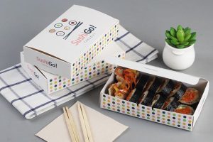 In hộp giấy đựng kimbap giá rẻ, thiết kế theo yêu cầu