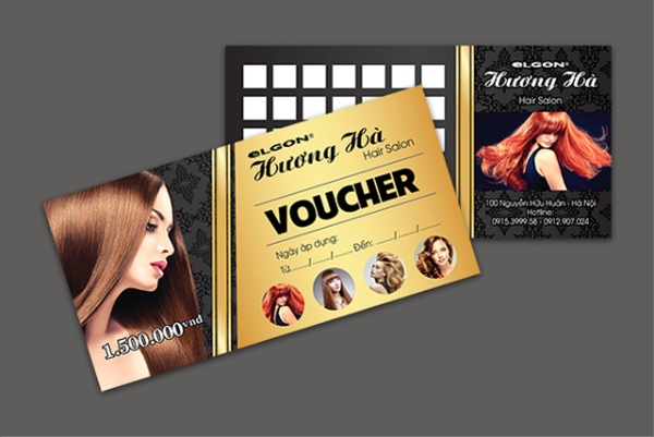 In nhanh SHD in voucher Hair salon đẹp