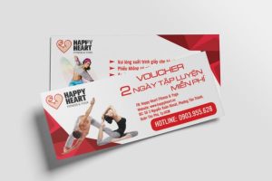 In voucher yoga giá rẻ, thiết kế theo yêu cầu tại Hà Nội