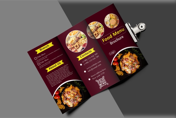 In nhanh SHD thiết kế và in mẫu brochure menu theo yêu cầu
