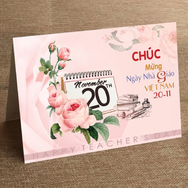 In nhanh SHD thiết kế và in mẫu in thiệp 20/11 giá rẻ