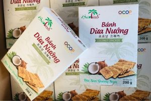 In hộp bánh dừa nướng đẹp, thiết kế theo yêu cầu