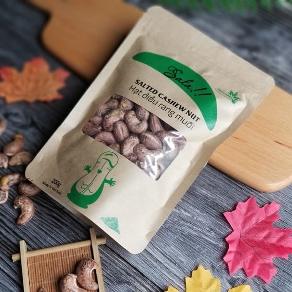 In nhanh SHD in túi giấy đựng hạt điều đẹp
