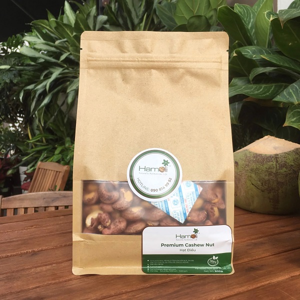 In nhanh SHD in túi giấy đựng hạt điều giá rẻ