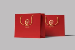 In túi giấy màu đỏ giá rẻ, mẫu đẹp tại Hà Nội