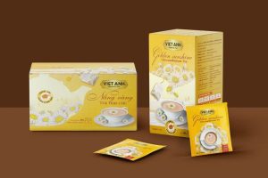 In hộp trà hoa cúc đẹp, thiết kế theo yêu cầu