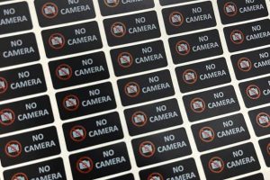 In tem nhãn cấm chụp ảnh giá rẻ, chất lượng cao
