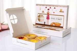 In hộp bánh tast trứng giá rẻ theo yêu cầu