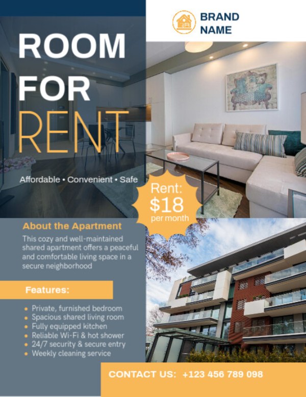 in nhanh SHD thiết kế và in ấn mẫu tờ rơi cho thuê phòng trọ theo yêu cầu