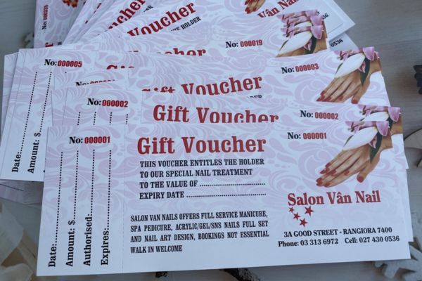 Mẫu voucher làm nail đẹp, thiết kế theo yêu cầu