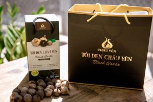 In túi giấy đựng tỏi đen giá rẻ, thiết kế theo yêu cầu