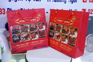 In túi giấy đựng bò khô giá rẻ, mẫu đẹp, thiết kế theo yêu cầu
