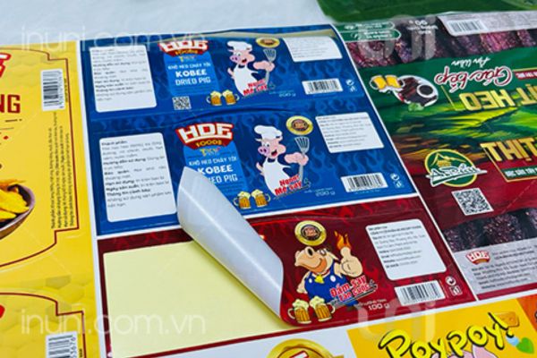 In tem dán đồ hộp giá rẻ, thiết kế theo yêu cầu