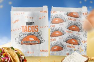 In túi bánh tacos giá rẻ, thiết kế theo yêu cầu