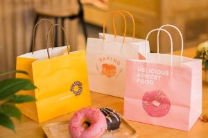 Túi giấy đựng bánh donut theo yêu cầu tại Hà Nội